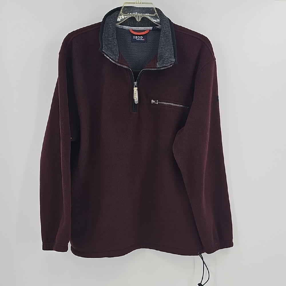 Izod Perform X Men's Burgundy Pullover Size Large